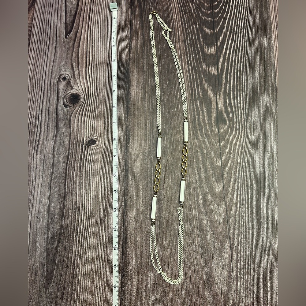 Silver and Gold Chain Necklace